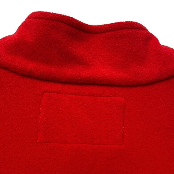 LANDS END Fleece Top Plus Size 2X Red 1/4 Zip Pullover Womens Jacket - Picture 10 of 11